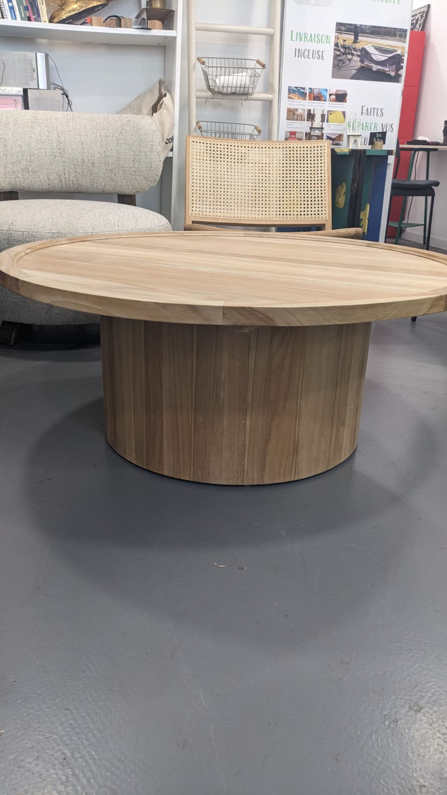 Table basse teck massif – Image 2