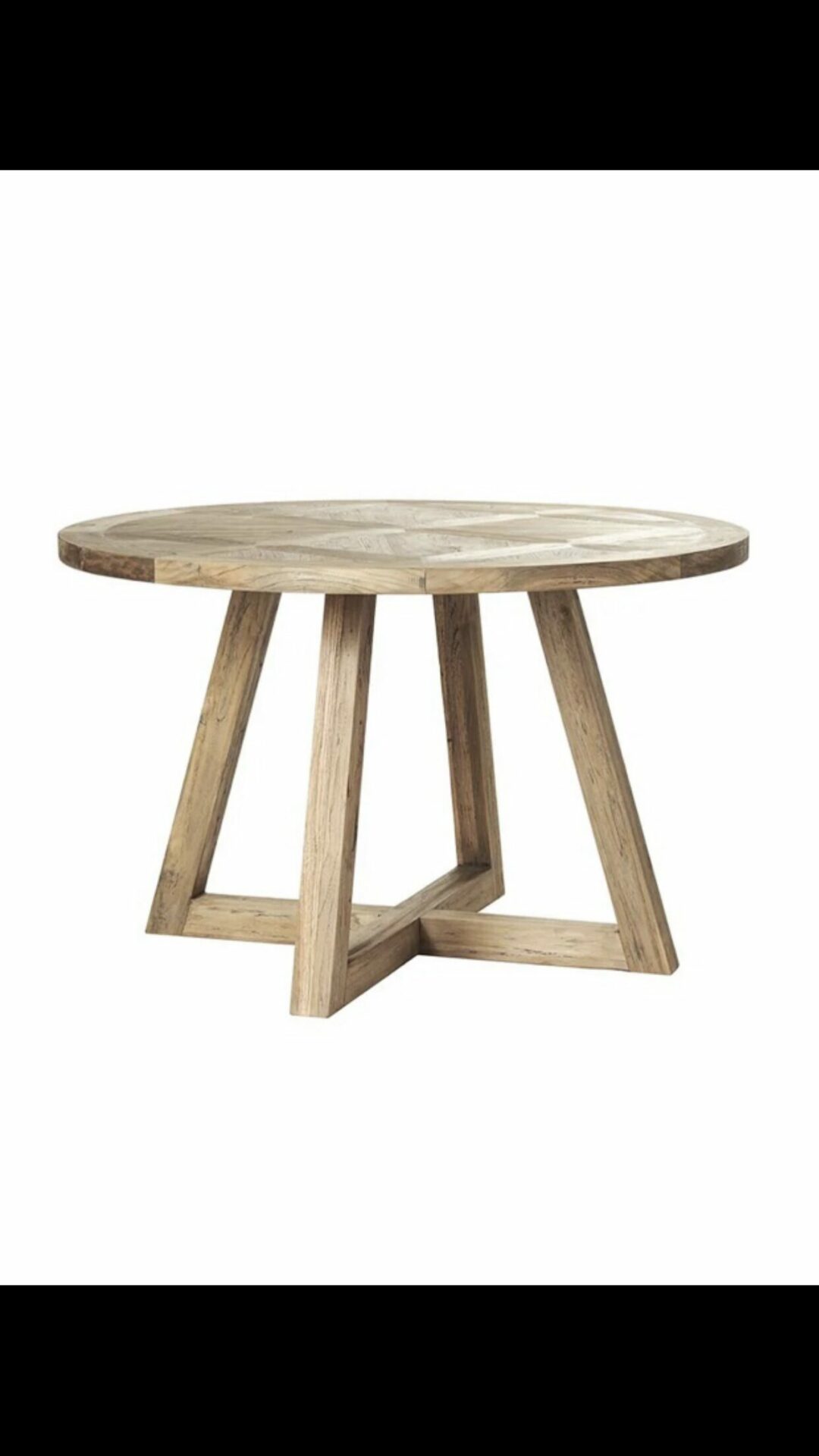 Table de salle à manger en teck massif recyclé – Image 6