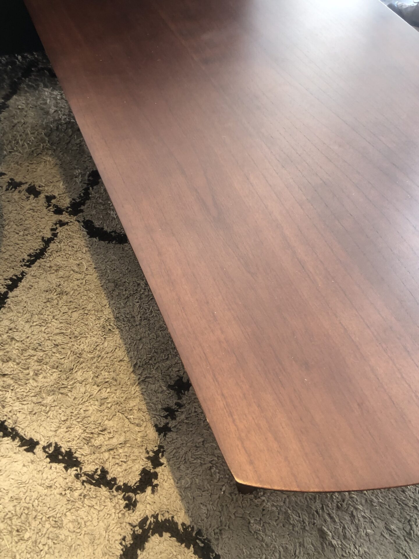 Table basse mindi massif finition noyer – Image 3