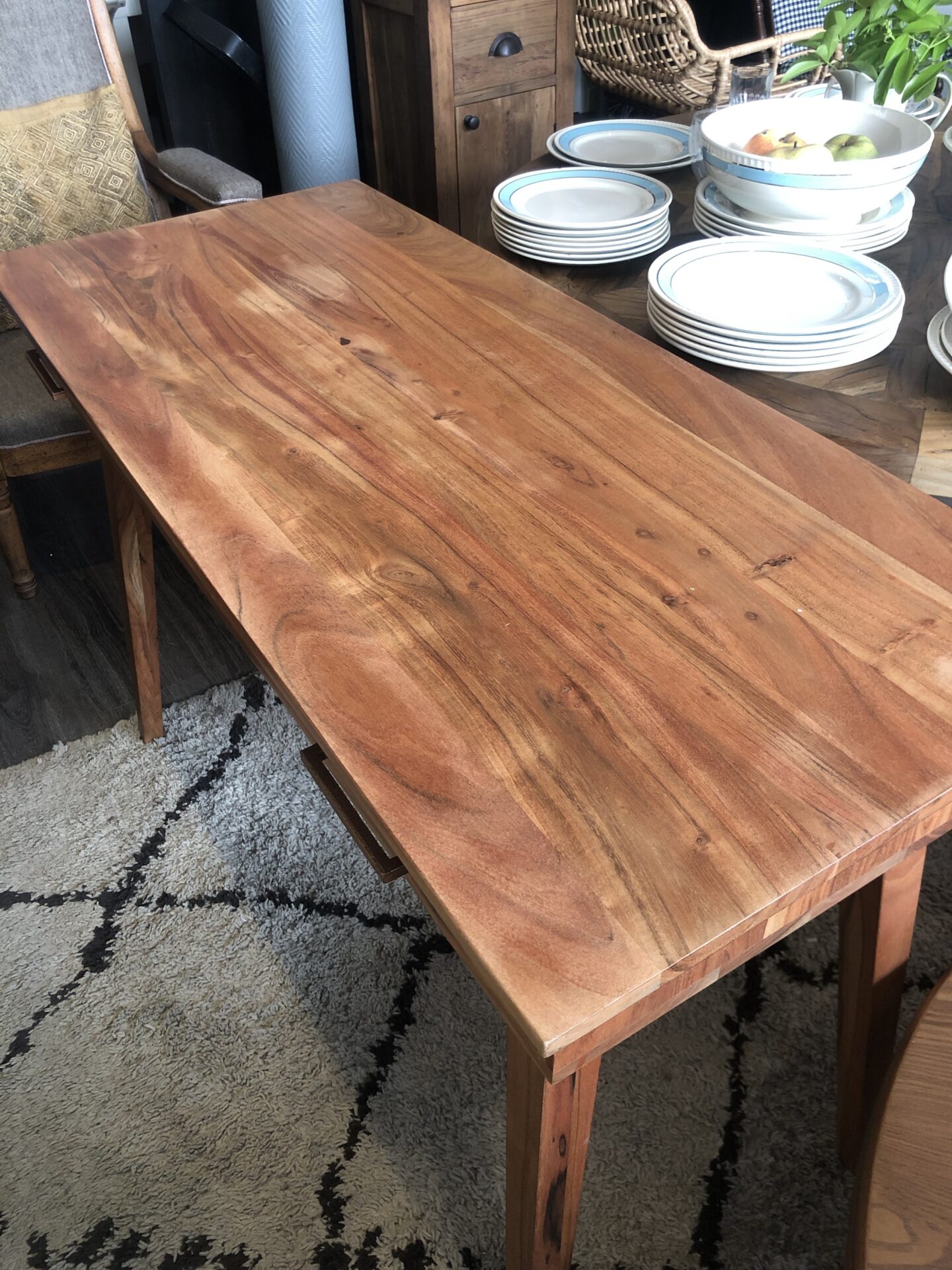 Bureau en acacia OSLO – Image 3
