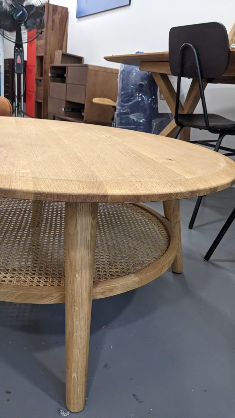 Table basse chêne et cannage ANNOT – Image 4