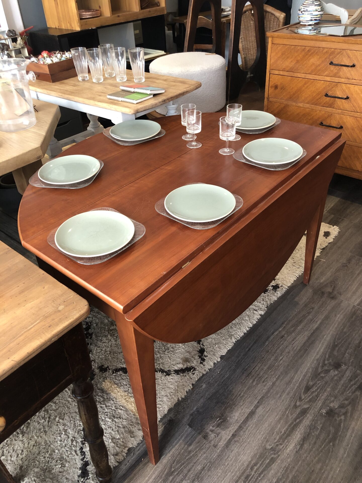 Table de salle à manger avec 2 rabats – Image 4