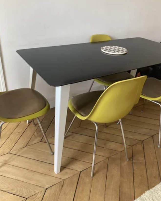 Table de salle à manger style Prouvé – Image 2
