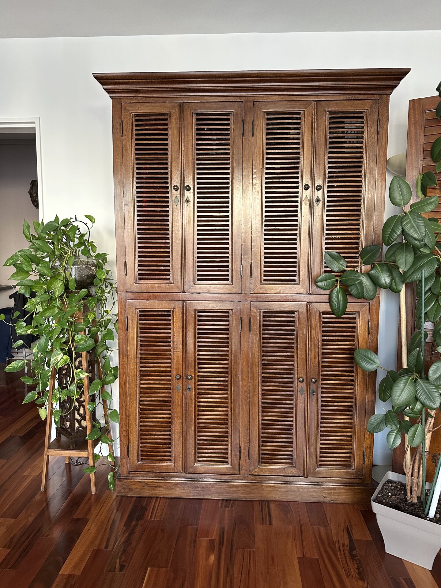 Armoire Bibliothèque Vaisselier avec ses portes persiennes – Image 4