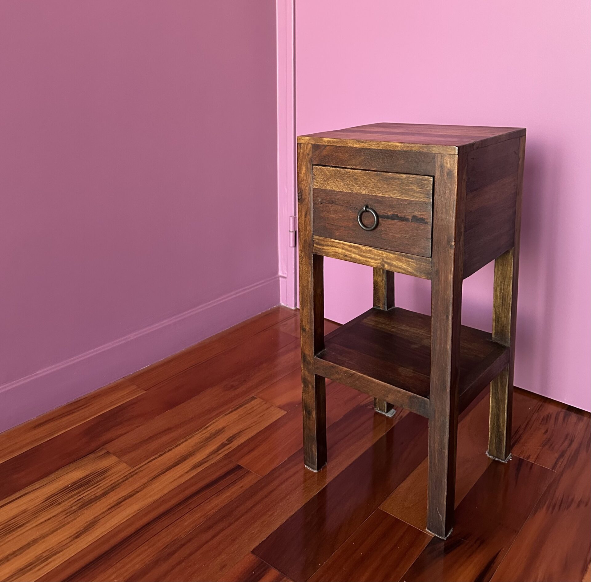 Paire de tables de chevet bois massif – Image 2