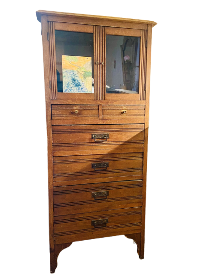 Meuble vitrine à tiroir