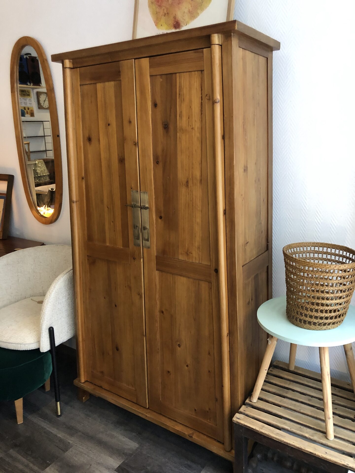 Armoire YUKI en pin massif recyclé – Image 10
