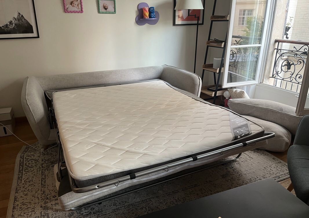 Canapé convertible MILIBOO type scandinave 3 places. – Image 4