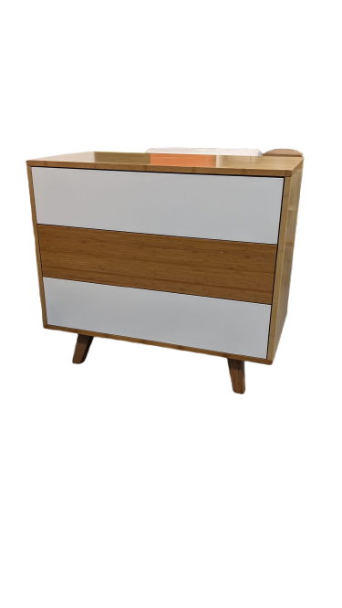 commode bambou massif 3 tiroirs