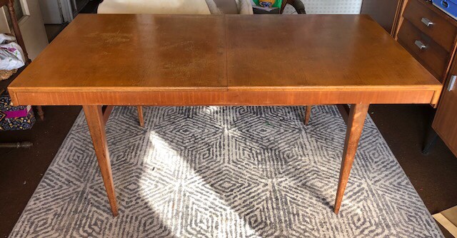 Table rectangulaire extensible vintage – Image 3