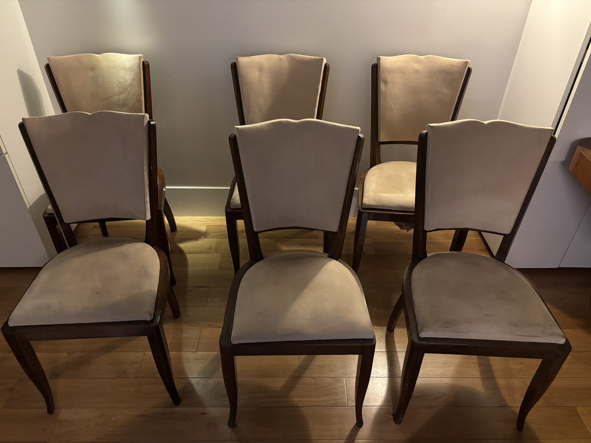 6 chaises tissu crème – Image 8