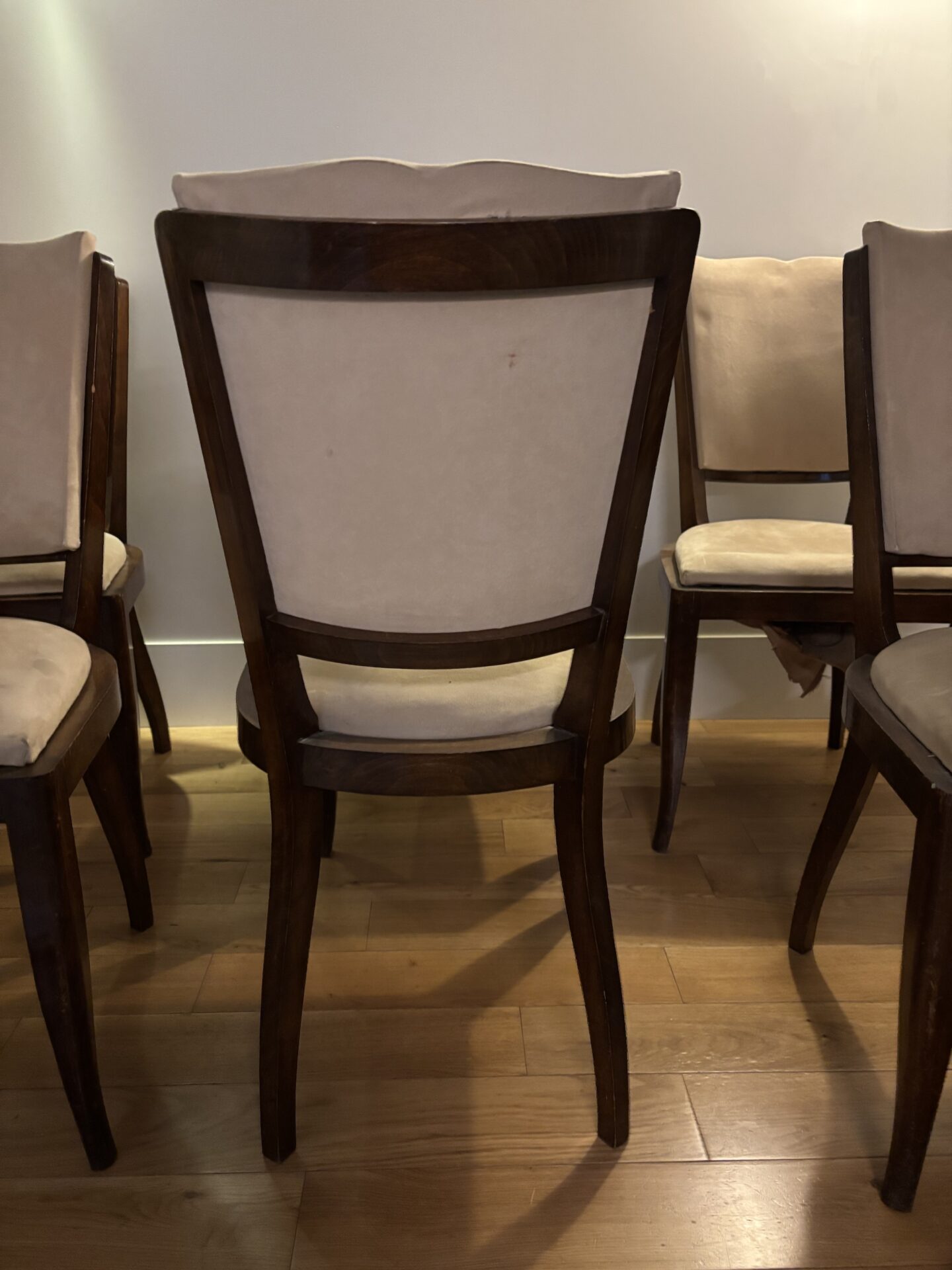 6 chaises tissu crème – Image 7