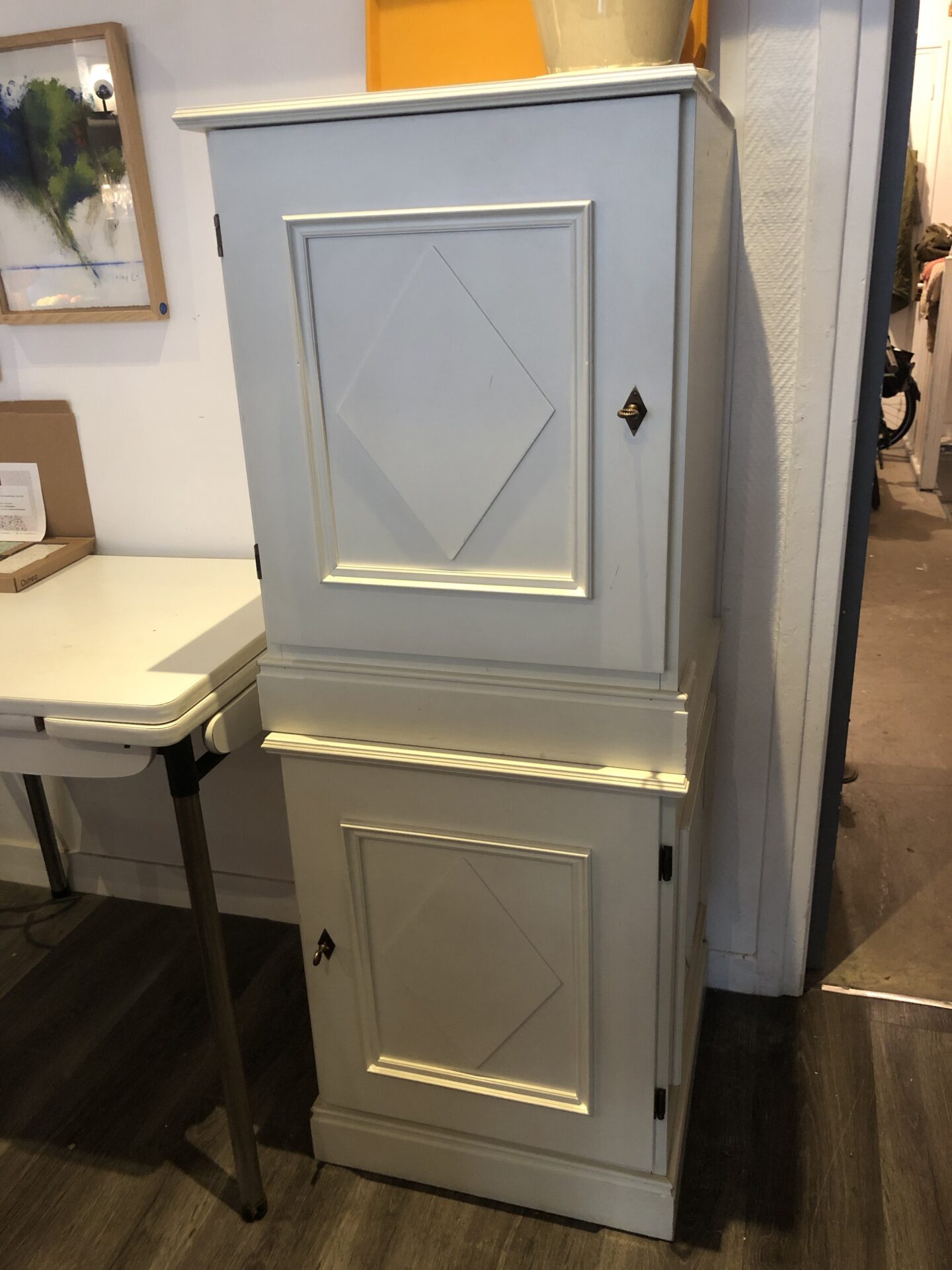 Paire de tables de chevet blanc – Image 12