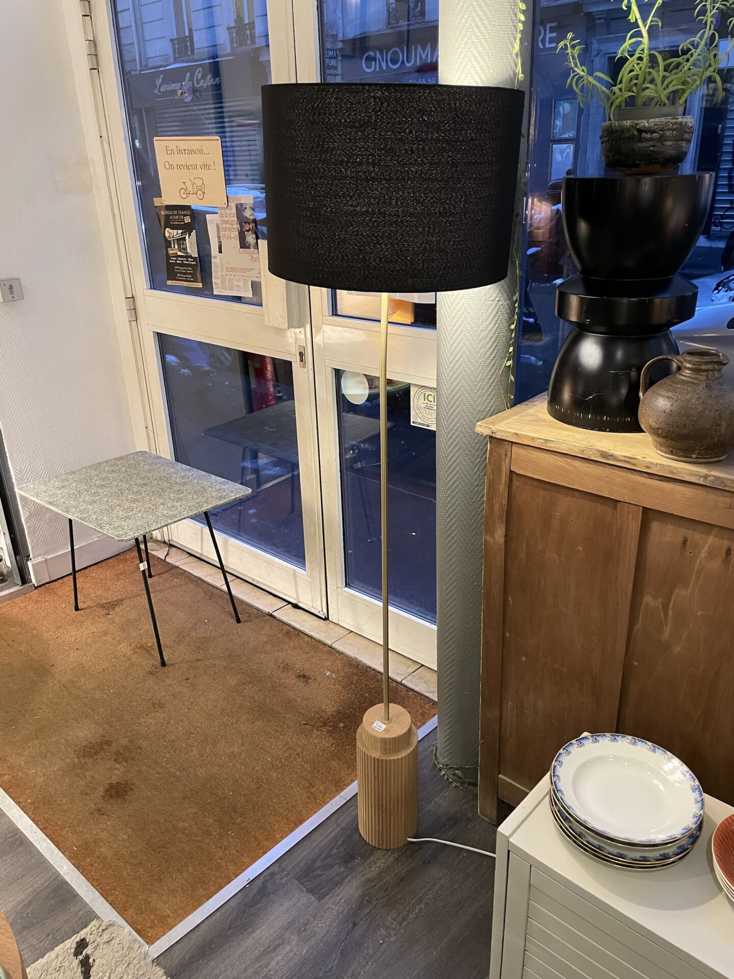 Lampadaire pied bois LA REDOUTE – Image 2