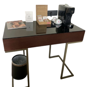 Bureau en verre fumé