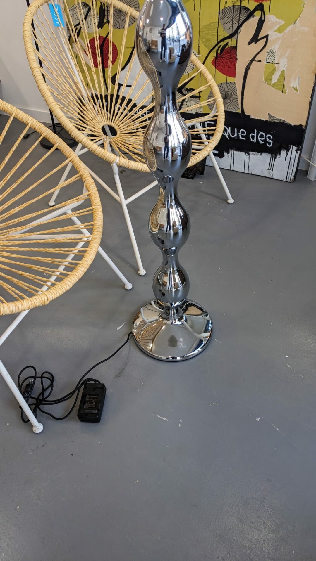 Lampadaire POWERS finition métallisée – Image 6