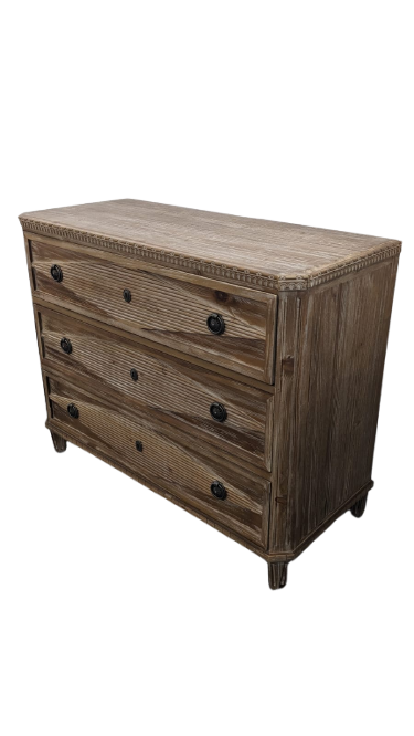 Commode en pin massif recyclé