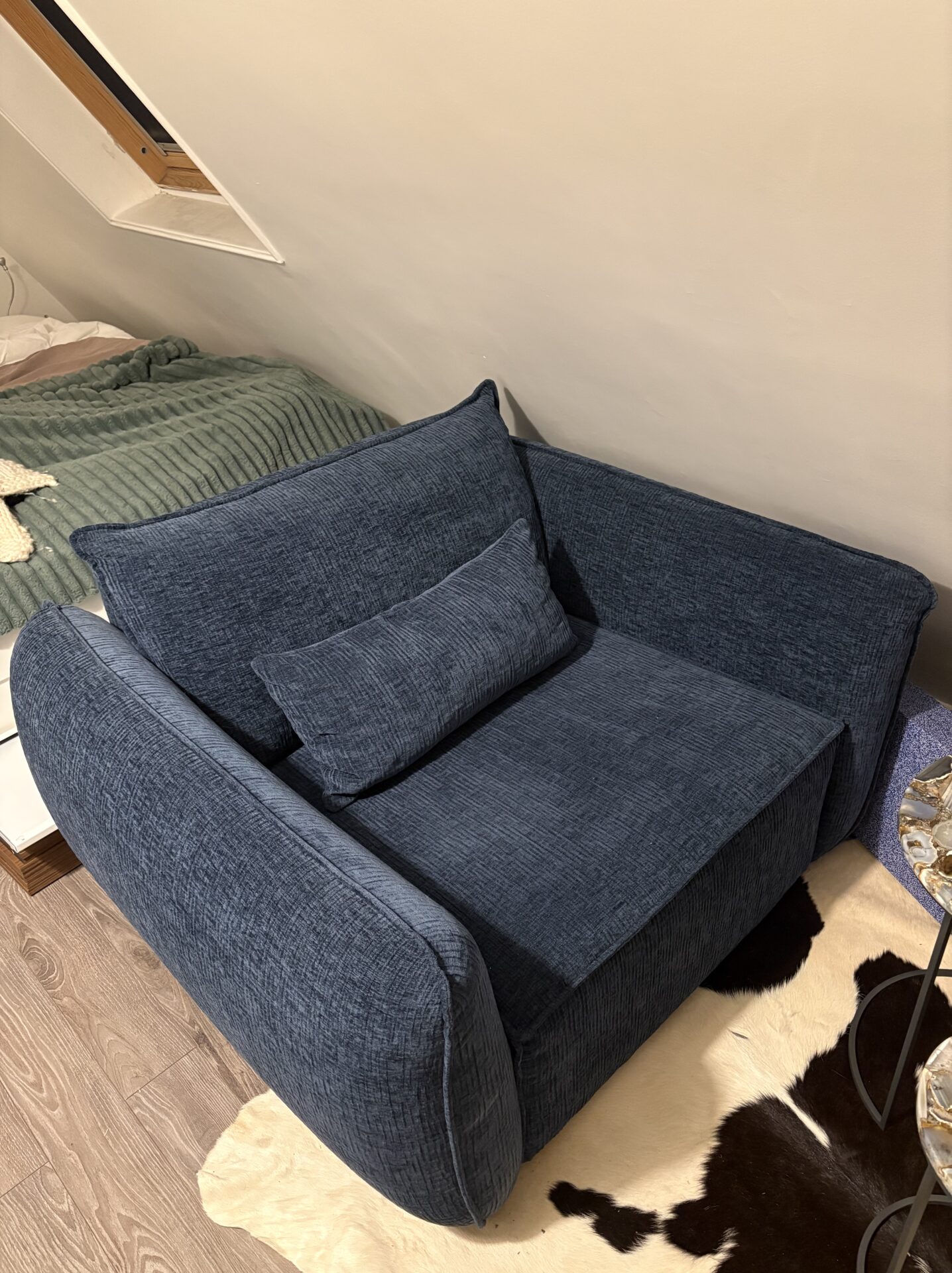 Ensemble fauteuil et pouf Mazzini Sofas – Image 2