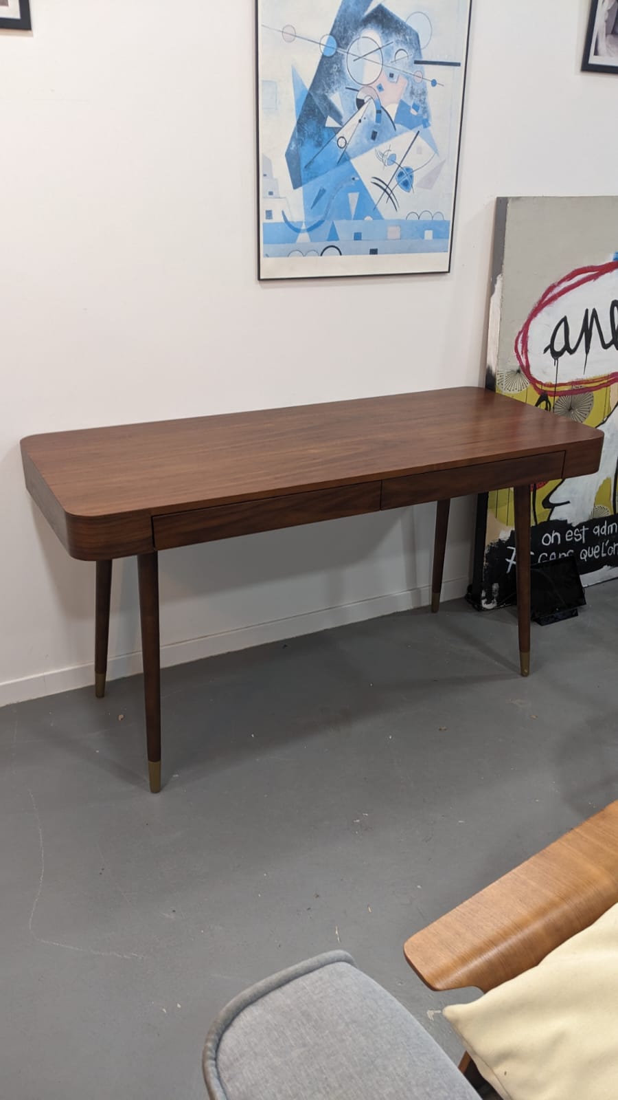 Bureau effet noyer VINYLE – Image 2