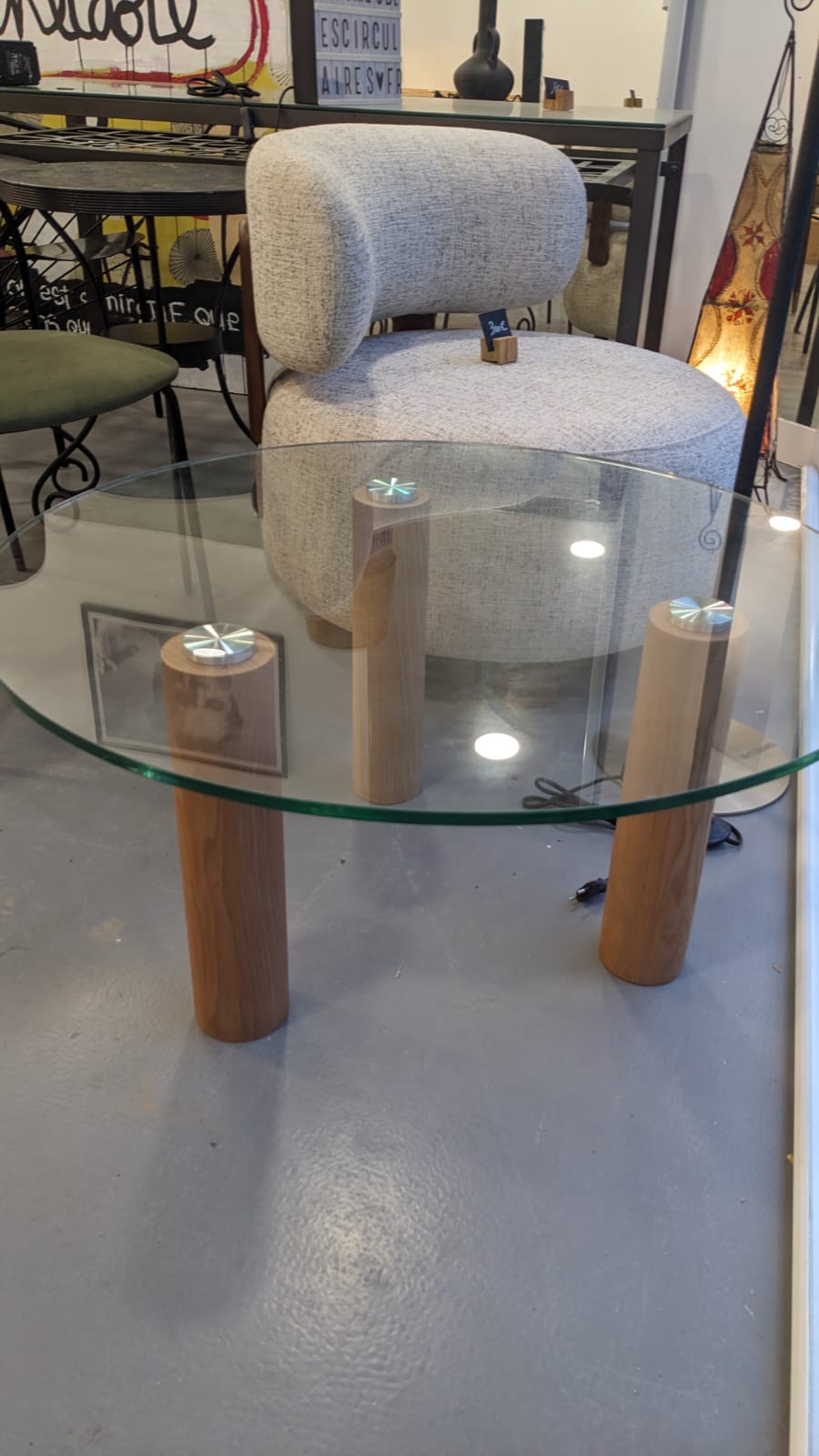 Table basse Andréa verre trempé – Image 2