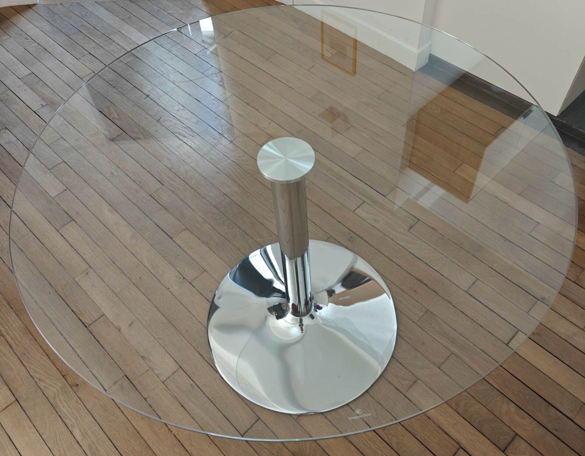 Table à manger en verre et chrome LA REDOUTE – Image 4