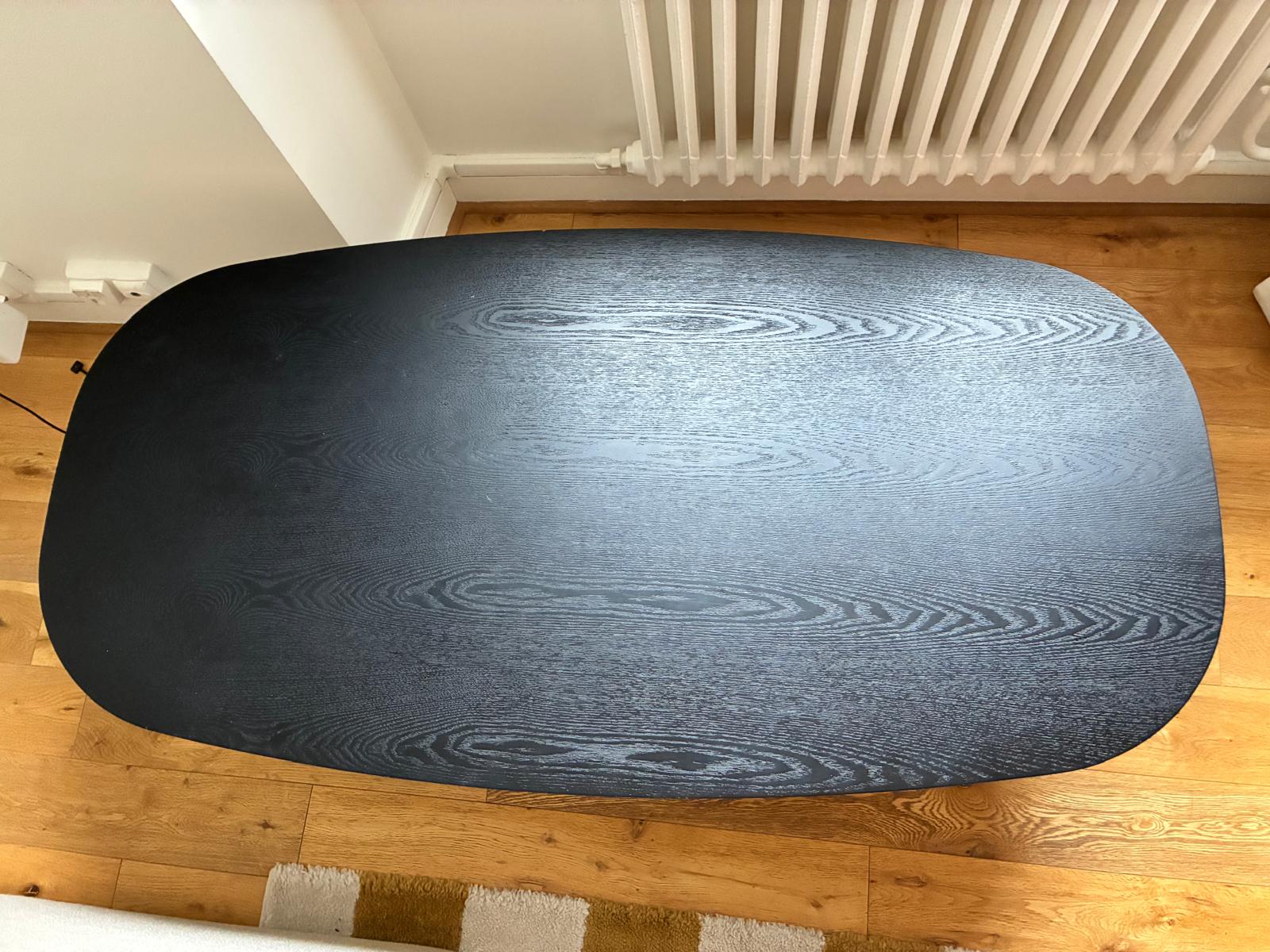 Table basse habillage frêne noir – Image 4
