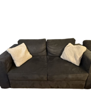 Canapé gris anthracite modulable et convertible