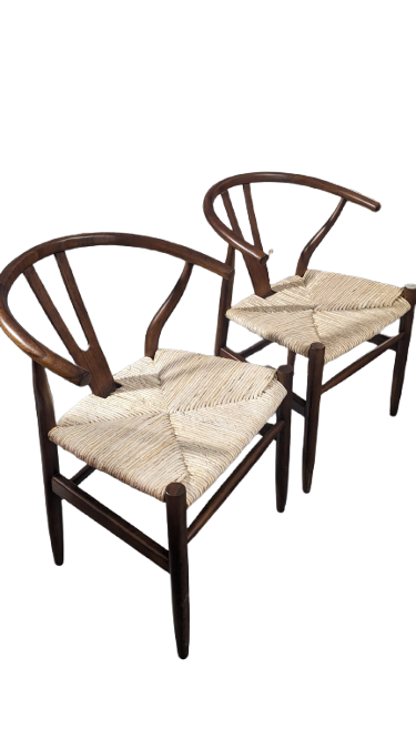 Lot de 2 chaises en mindi massif