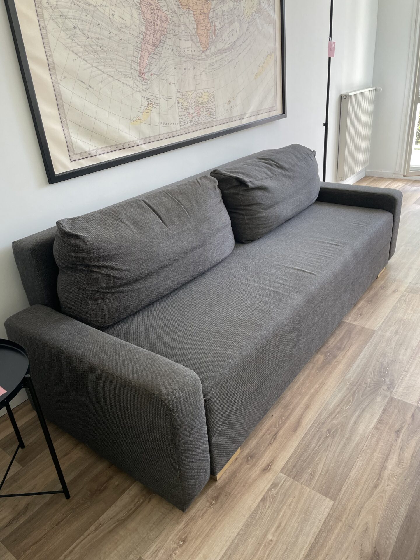 Canapé convertible GRALVIKEN 3 places tissu gris chiné IKEA – Image 4