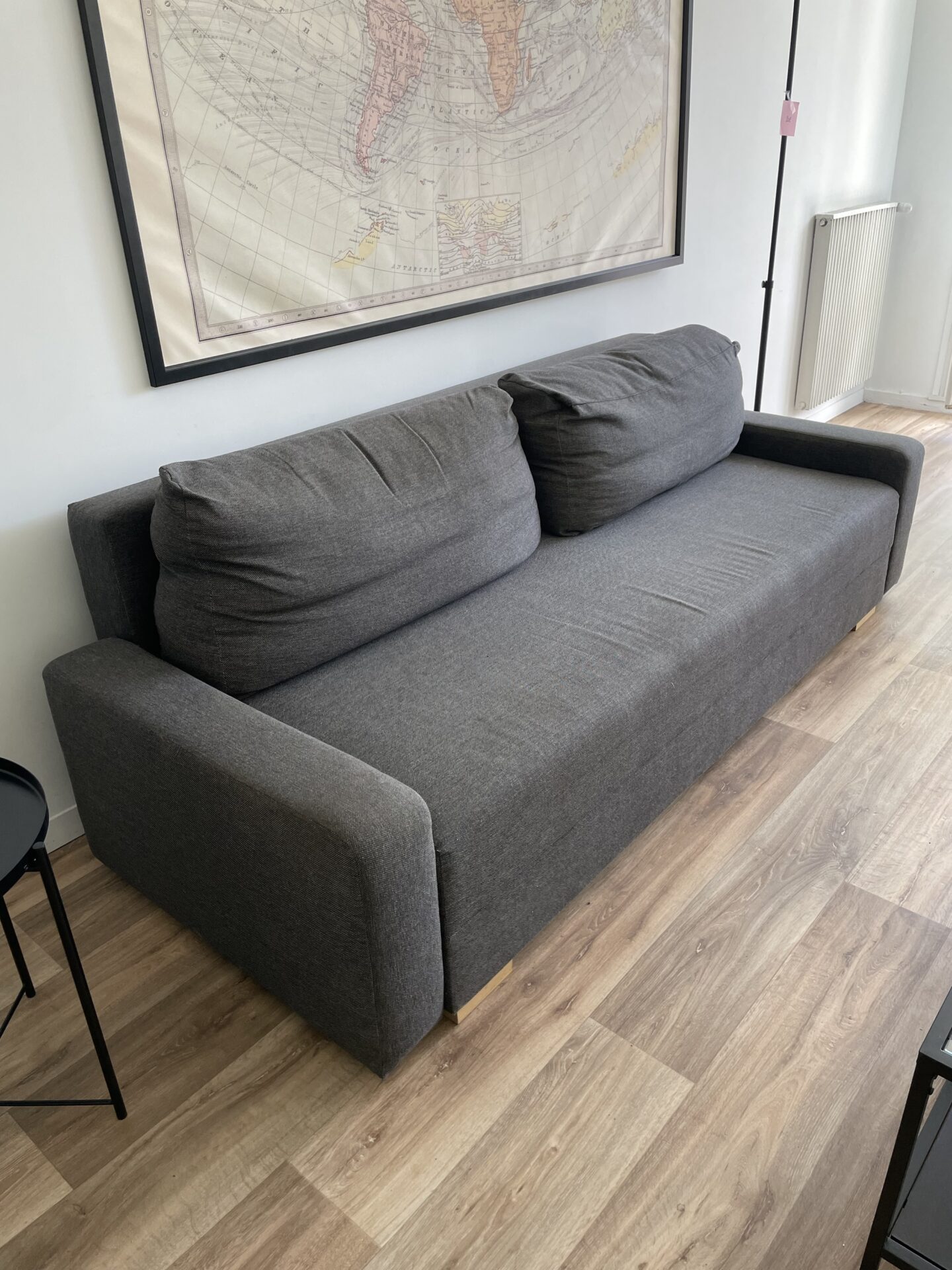 Canapé convertible GRALVIKEN 3 places tissu gris chiné IKEA – Image 5