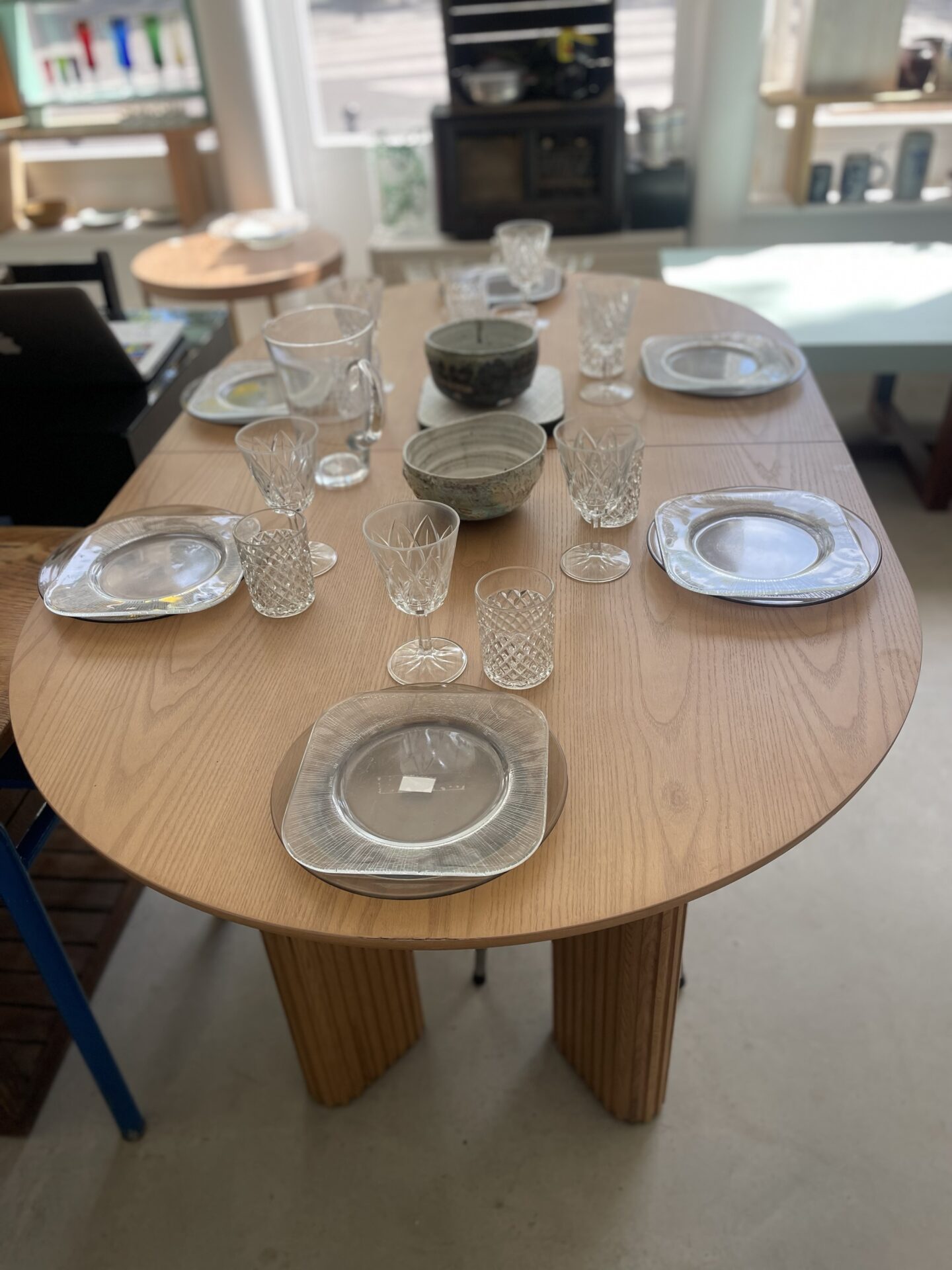 Table à manger extensible ADRIANO 4-8 personnes en frêne – Image 14