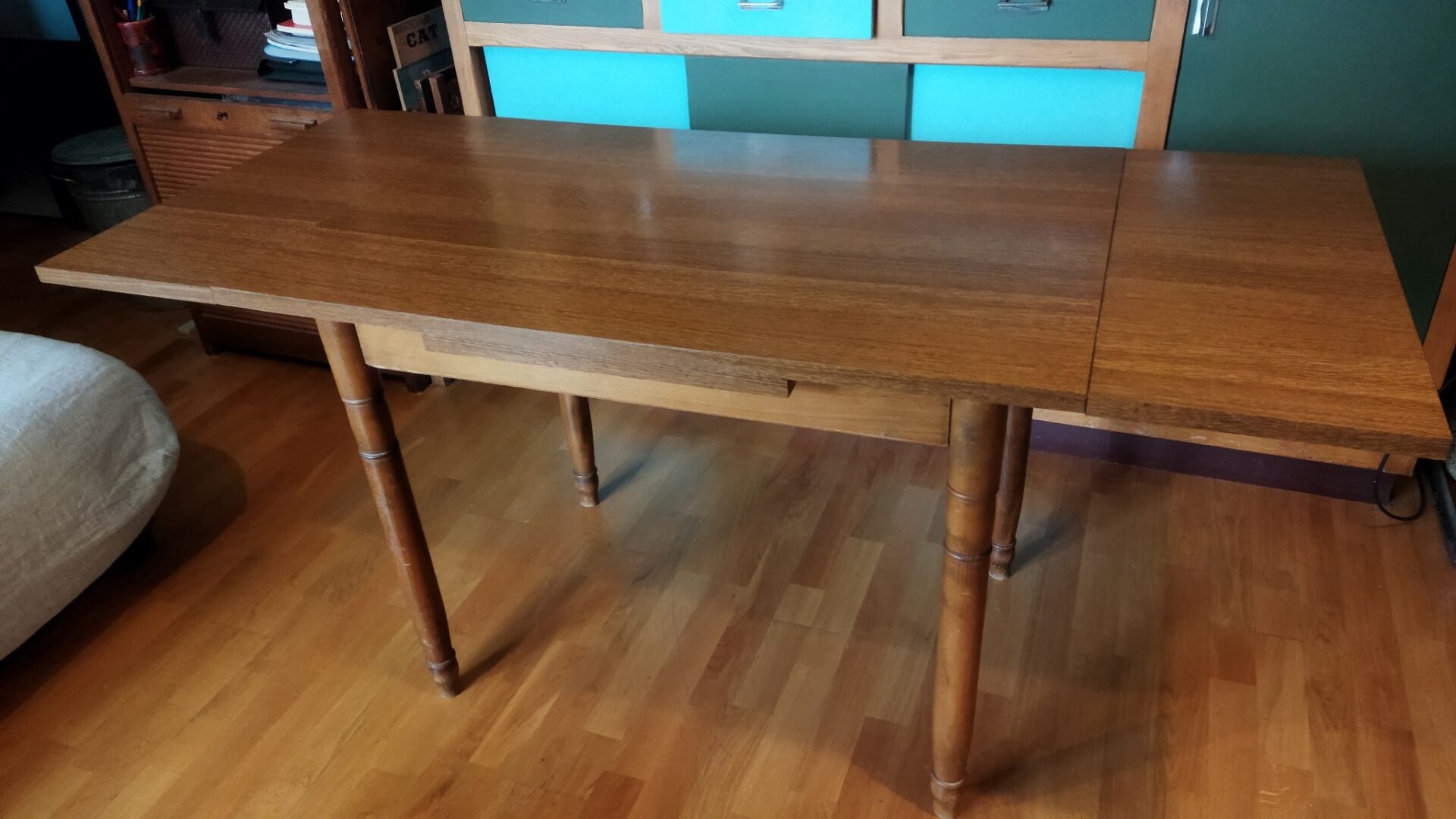 Table à manger vintage extensible – Image 4