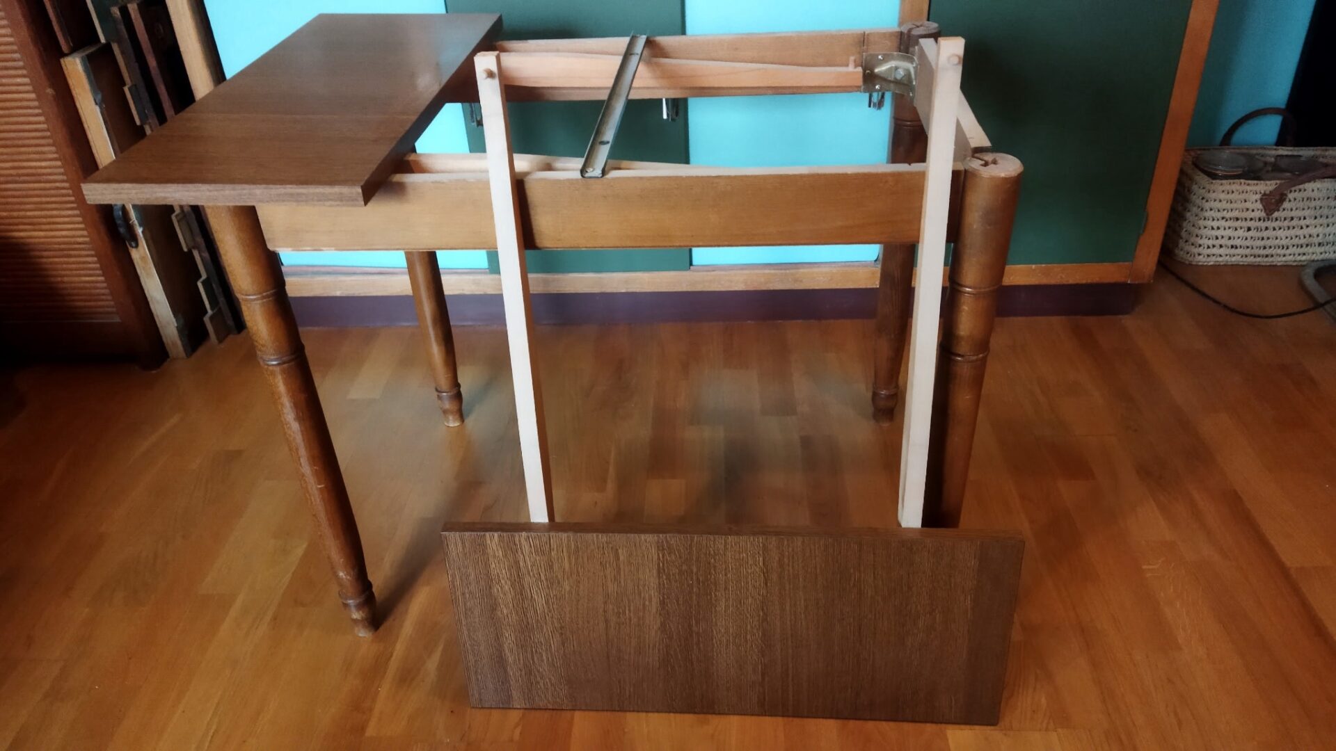 Table à manger vintage extensible – Image 3