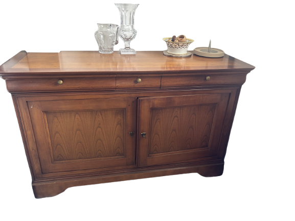 Buffet en bois 3 tiroirs et 2 portes