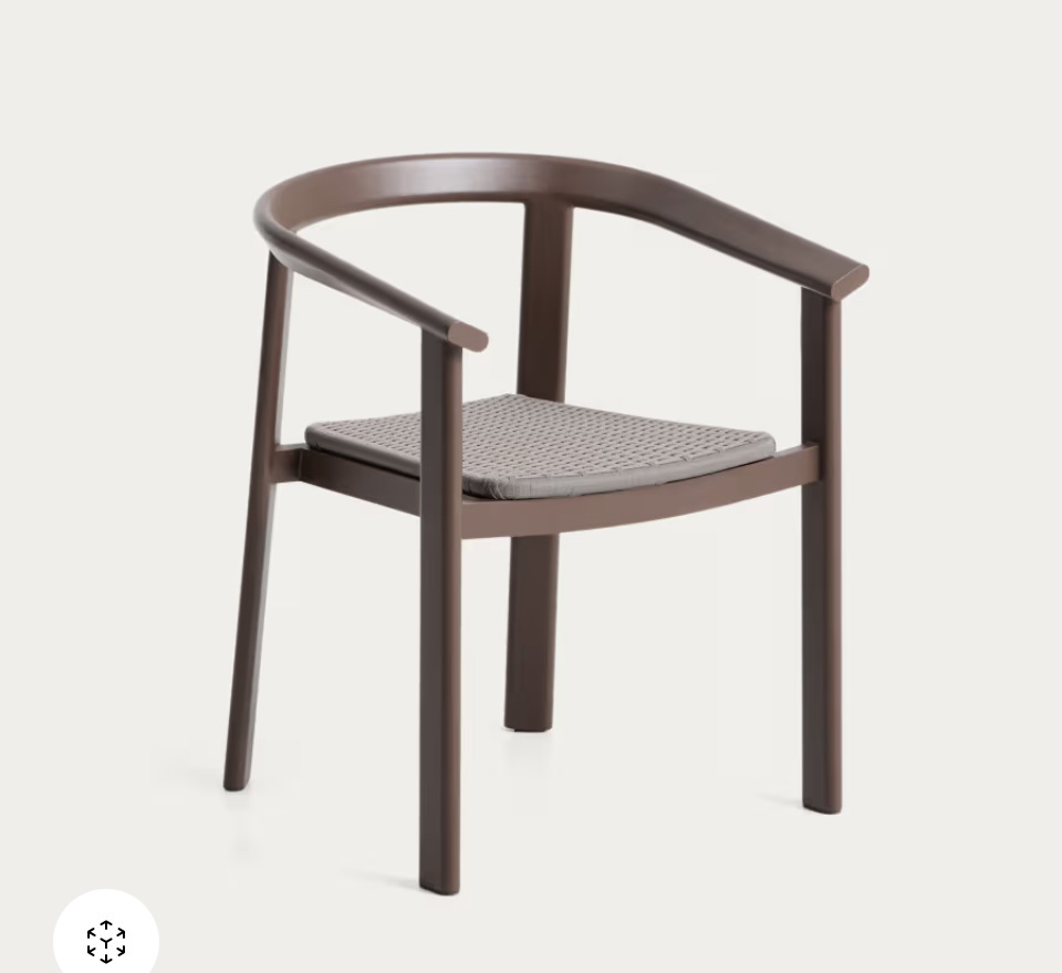 Chaise fauteuil en alu et corde (intérieur - extérieur) – Image 4