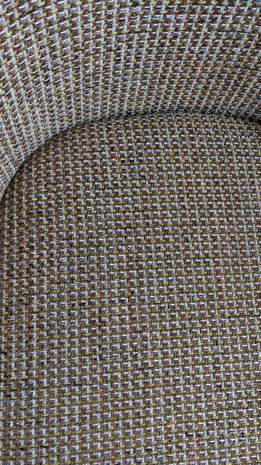 Chaise Volta, Tweed jaune & metal noir – Image 5