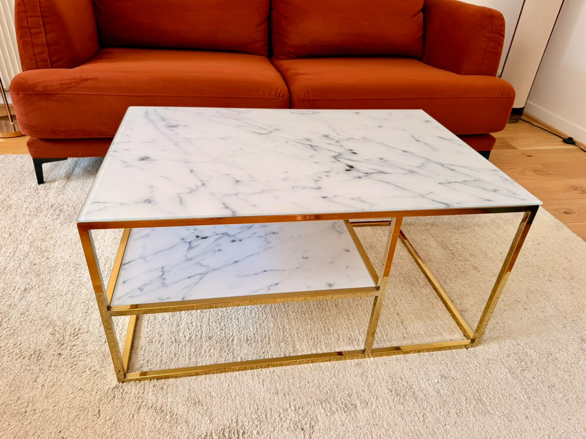 Table basse ACTONA Alisma dorée (Art déco) – Image 3