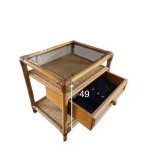 Table de chevet en rotin