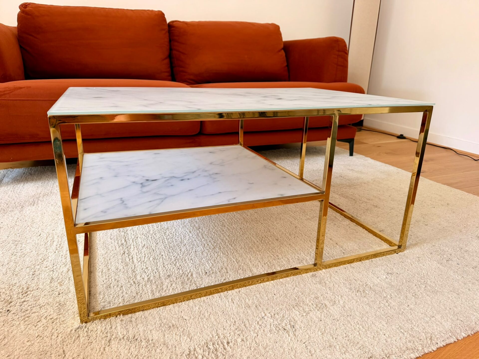 Table basse ACTONA Alisma dorée (Art déco) – Image 4